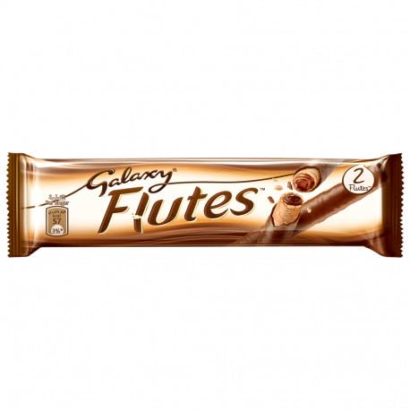 Galaxy Flutes Milk Chocolate Crispy Wafer Rolls 12 x  22.5g Full Box