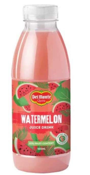 Del Monte Watermelon Juice 500ml (Pack of 12) "A symphony of flavors" For All Occasions
