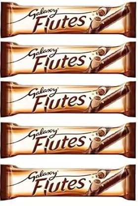 Galaxy Flutes Milk Chocolate Crispy Wafer Rolls 12 x  22.5g Full Box