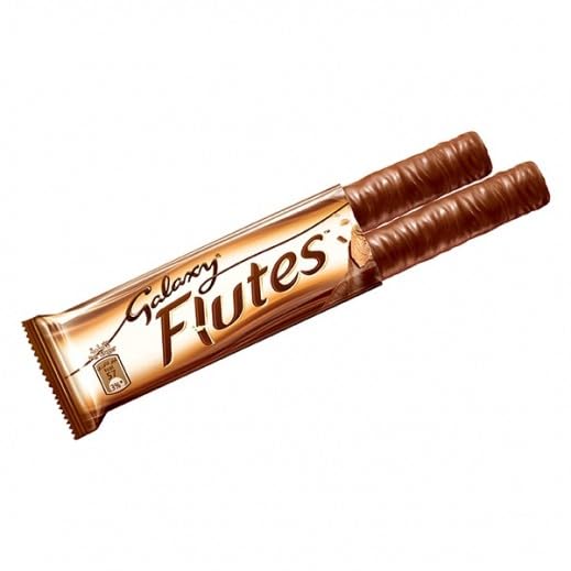 Galaxy Flutes Milk Chocolate Crispy Wafer Rolls 12 x  22.5g Full Box
