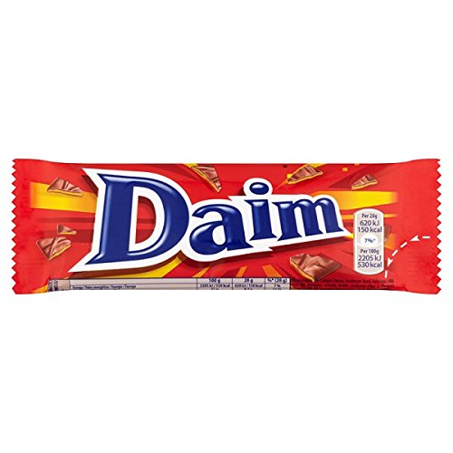 Daim Chocolate Bar 36 X 28G (Full Box) Tasty And Twisty Treat For All Occasions
