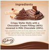 Galaxy Flutes Milk Chocolate Crispy Wafer Rolls 12 x  22.5g Full Box