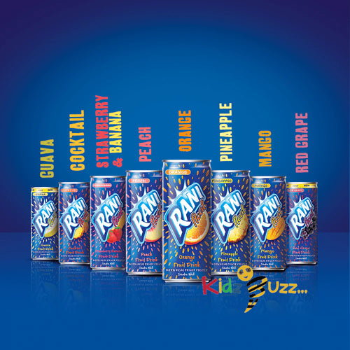 Rani Float Mix 24x235ml Mango, Peach, Orange, Pineapple, Strawberry Banana Juice