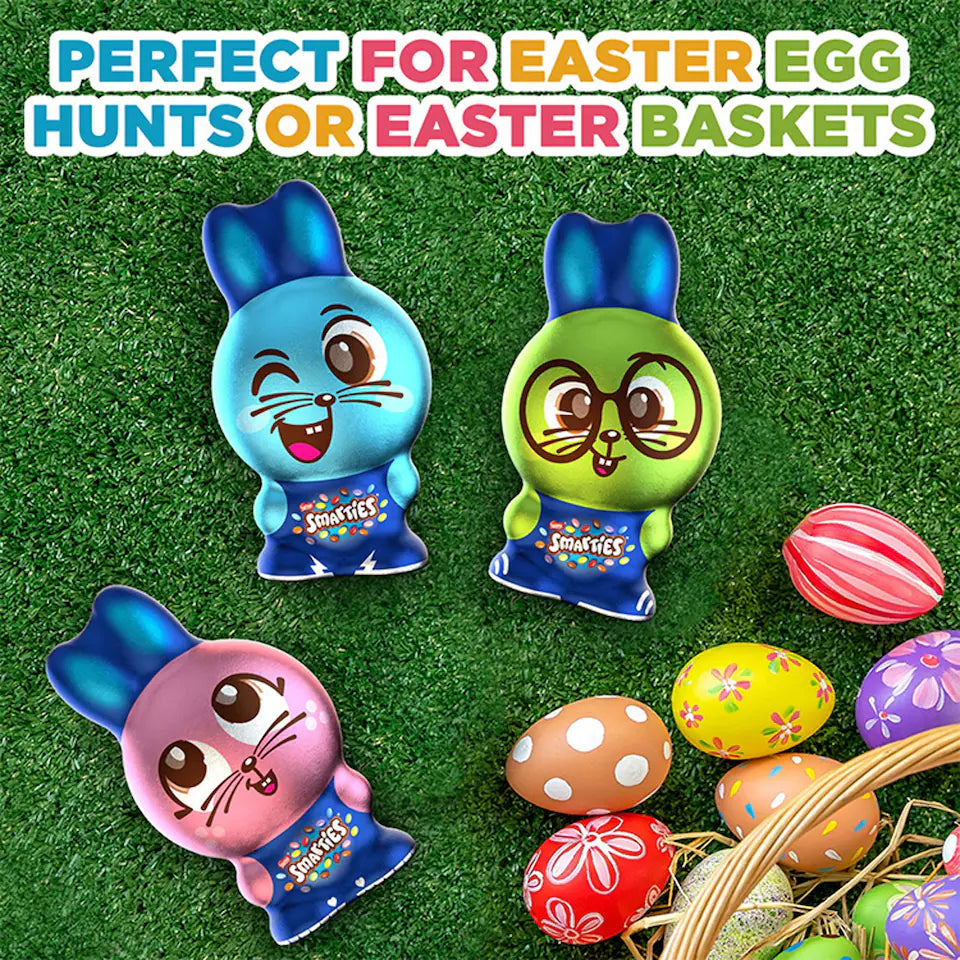 Smarties Bunny Milk Chocolate Hollow Figure 94G x 4  Perfect Easter Kids Treat