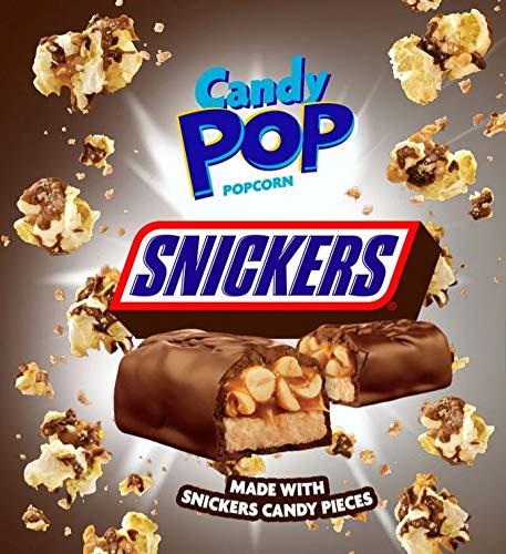 Snickers Candy Coated Popcorn (12 x 5.25oz bag) "Taste the sweetness in every bite" For All Occasions