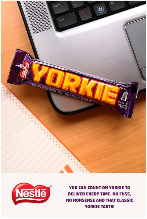 Nestlé Yorkie Raisin and Biscuit Milk Chocolate Bar, 24 Pcs (Full Box) Delicoius And Tasty