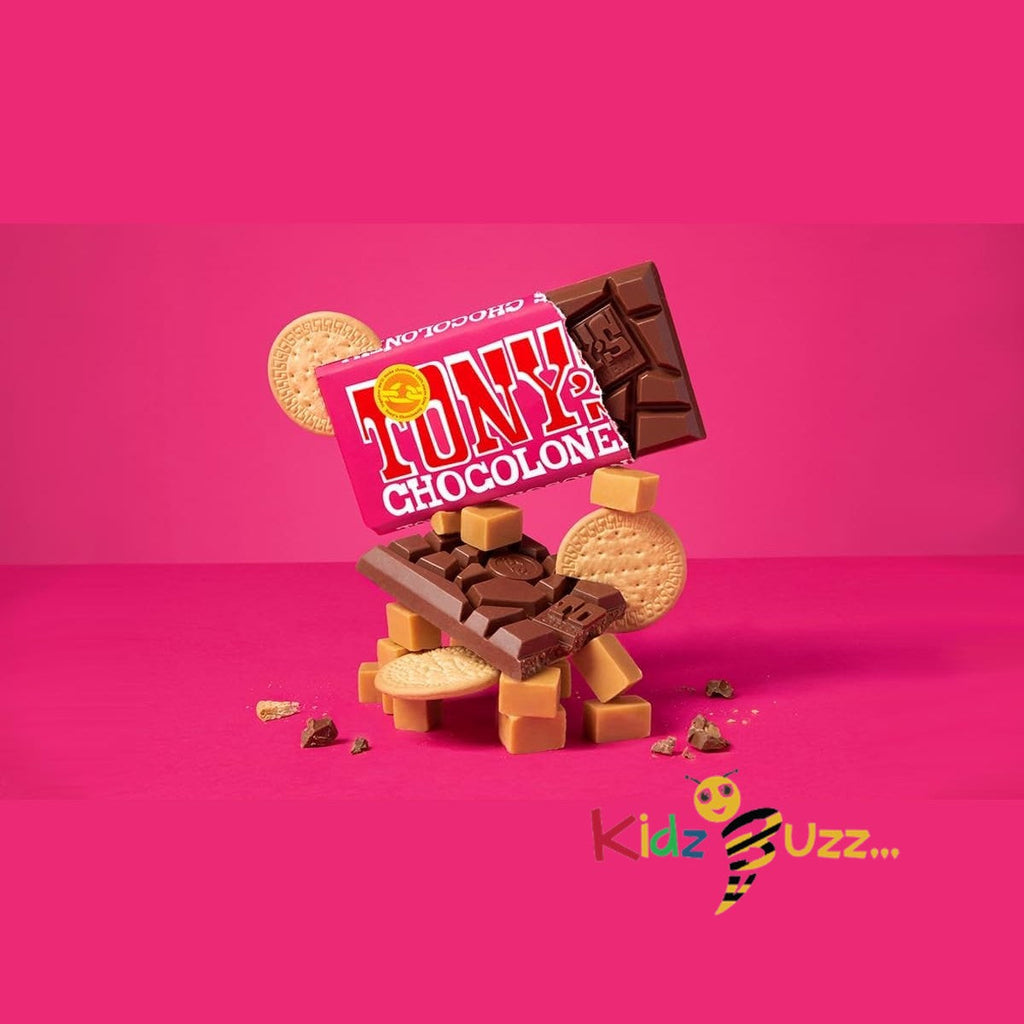 Tony's Chocolonely Milk Caramel Biscuit Chocolate Bar - 180g