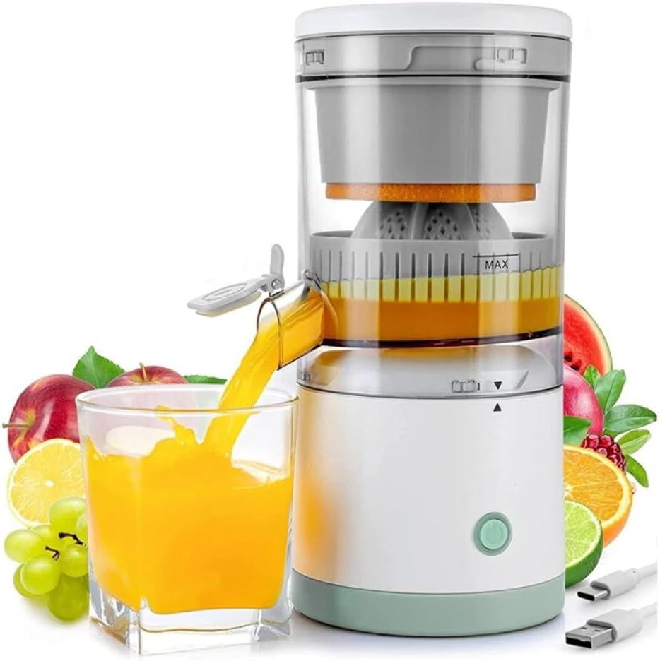 Electric Citrus Juicer Fruit Orange Juice Machines Portable Rechargeable Lemon Squeezers with USB