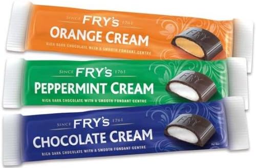 Fry's Chocolate Cream Mix 49g x 18 Bars | 6 x Chocolate Cream | 6 x Peppermint Cream | 6 x Orange Cream