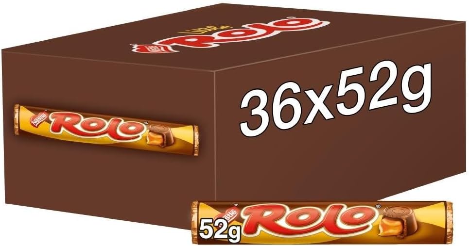 Nestle Rolo Tube - 52g (Pack 36) Full Box "Taste The Sweetness In Every Bite"