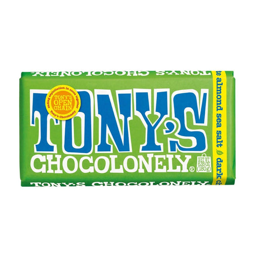 Tony's Chocolonely Dark Almond Sea Salt Chocolate Bar - 180g