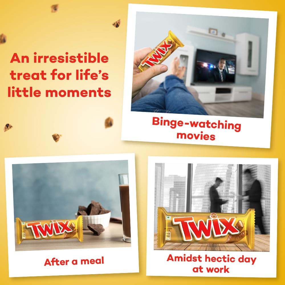 Twix Caramel Cookie Chocolate Bar 50g (Pack Of 12) Tasty And Twisty Delicious Treat Gift Hamper, Christmas,Birthday,Easter