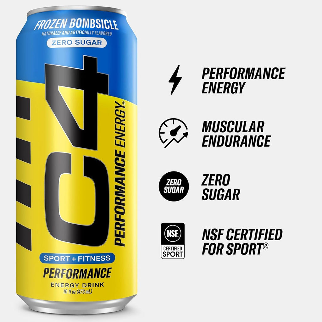 C4 Frozen Bombsicle Pre Workout Performance (Pack of 12) "Formulated To Invigorate And Energize"