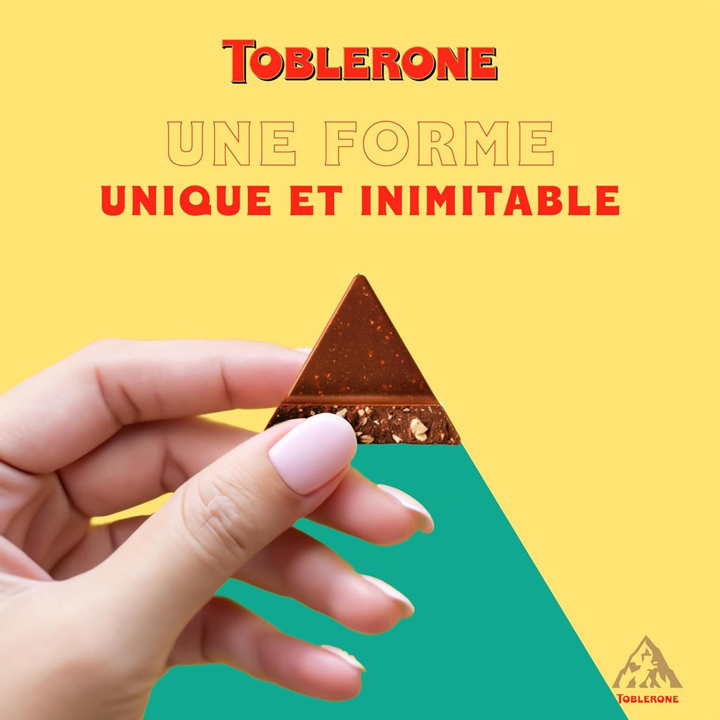 Toblerones Milk Chocolate with Honey & Almond Nougat, 24 x 35g Bars(Full Box) "Taste The Sweetness In Every Bite"
