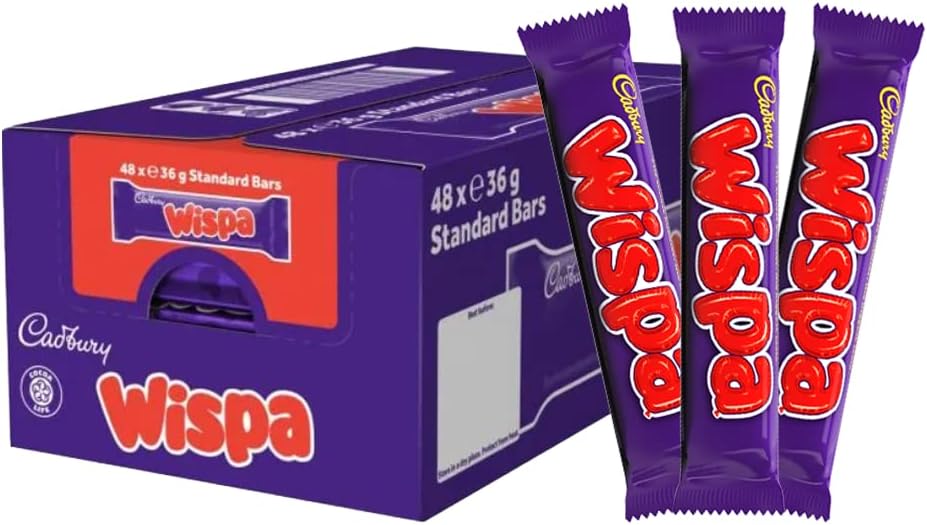 Cadbury Wispa Chocolate Bar (48x36g) Best Gift For Chocolate Bars