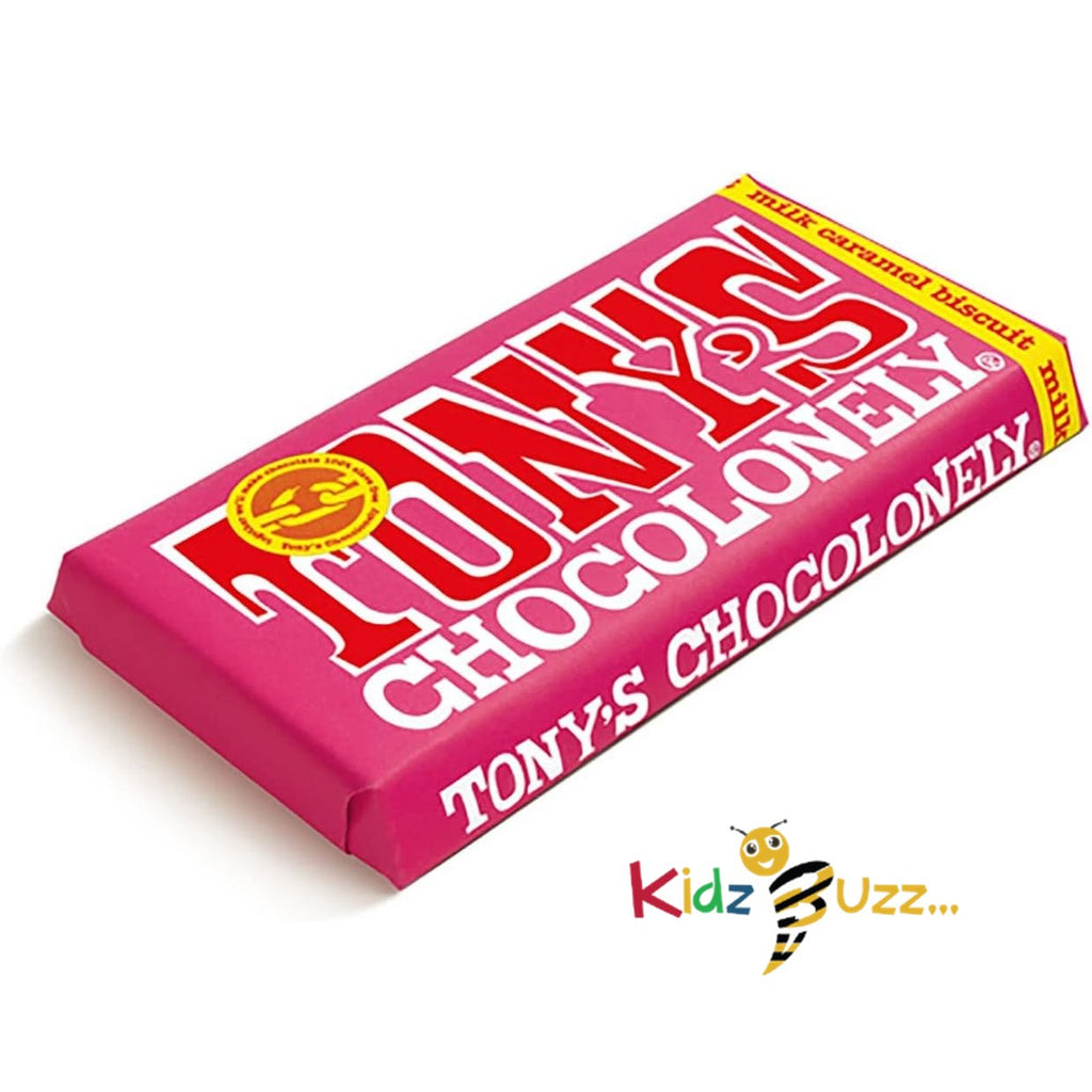 Tony's Chocolonely Milk Caramel Biscuit Chocolate Bar - 180g