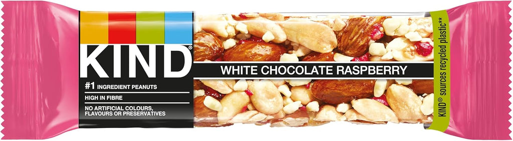 Kind Bars, White Chocolate Raspberry Healthy Snack Bar 40g (Pack Of 12) "A symphony of flavors" For All Occasions