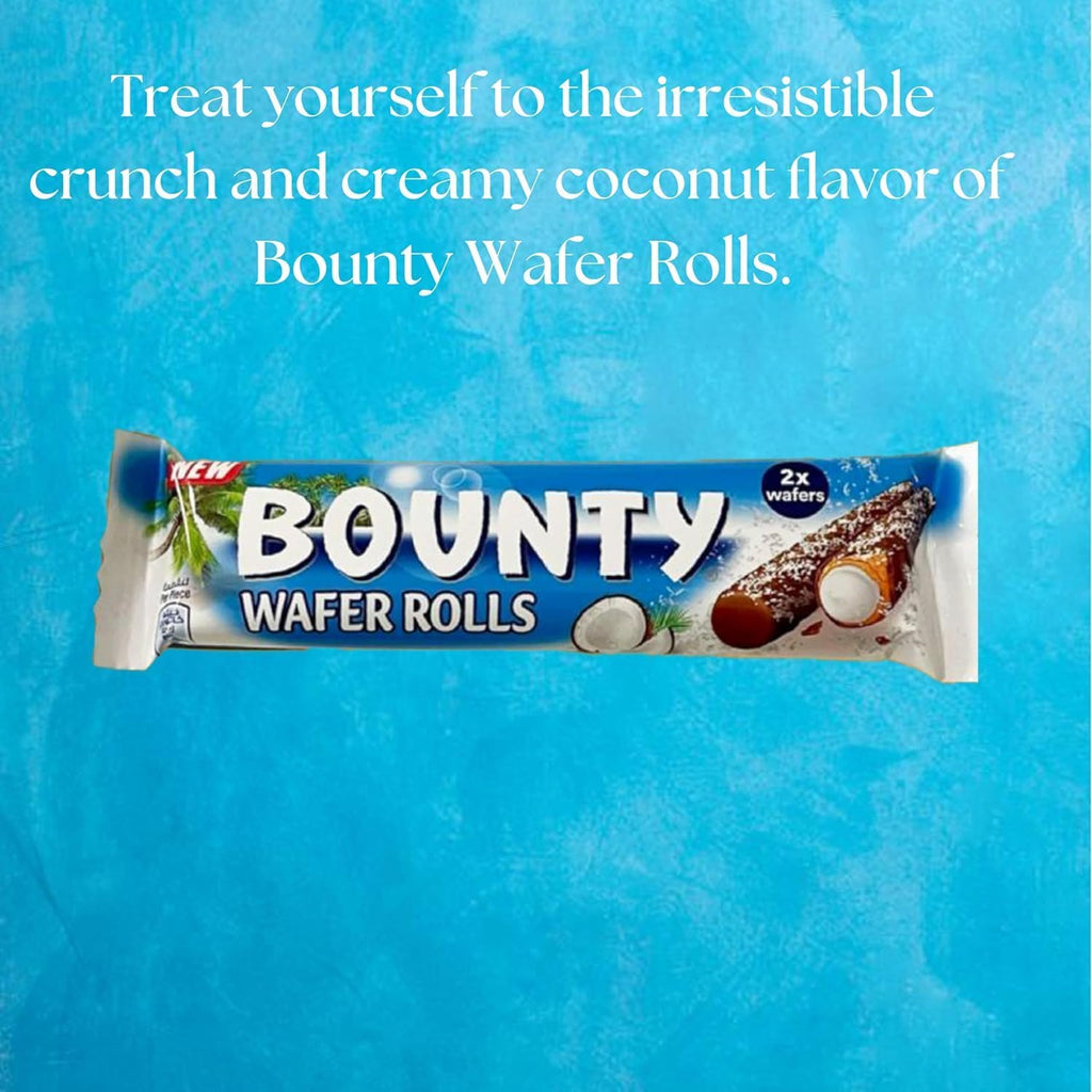 Bounty Wafer Rolls I Pack of 12 (22.5g) Perfect Treat For Sharing