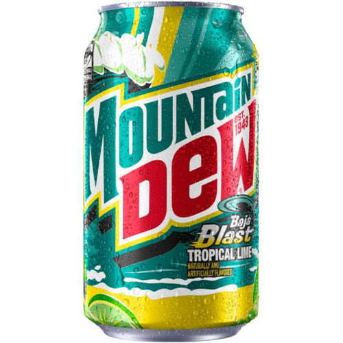 Mountain Dew Baja Blast Tropical Lime 355ml (Pack of 12) Delicious And Tasty 
