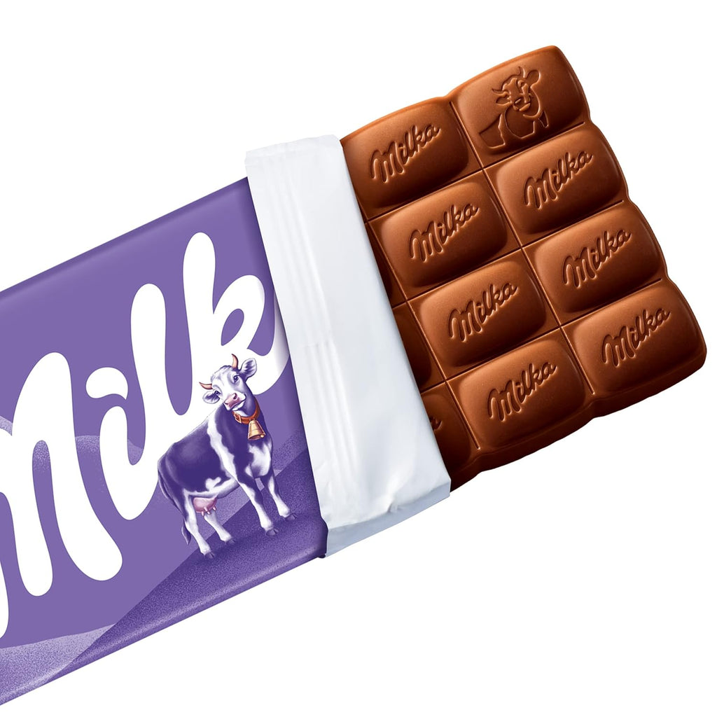 Milka Alpine Milk Chocolate Bar 10 Pcs {(Box}) "Serving up some sweet happiness."