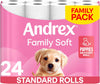Andrex Family Soft Toilet Paper 24 Rolls (Pack of 2), 170 sheets Per Roll Gentle on your Family’s skin