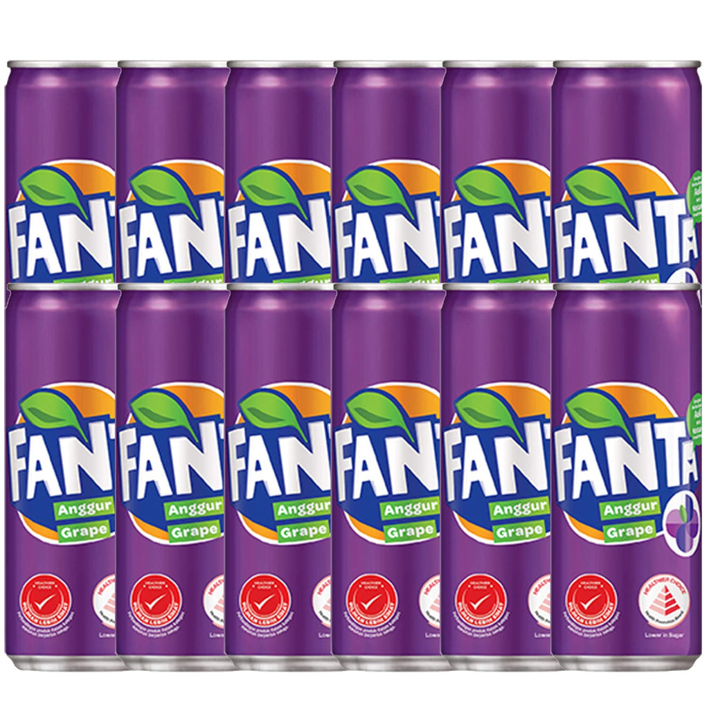 Fanta Grape Flavoured Drink 320ml (Pack Of 24) Delicoius And Tasty "A symphony of flavors''