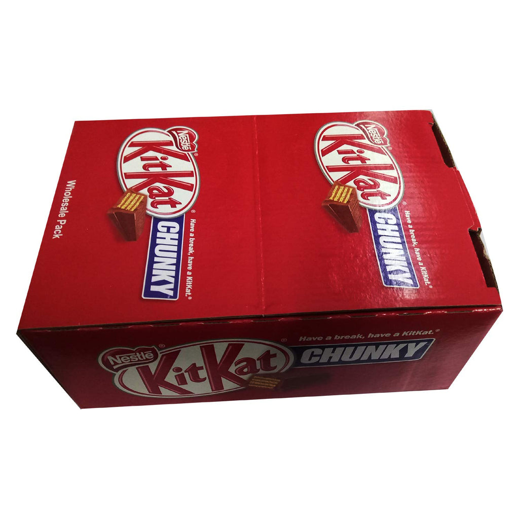 Nestle KitKat Chunky Chocolate Bar 24 Pcs (Full Box) "Deliciousness that brings a smile" For All Occasions
