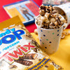 Twix Candy Coated Popcorn,Made with Real Twix Candy (12 x 5.25oz bag) "Taste the sweetness in every bite" For All Occasions