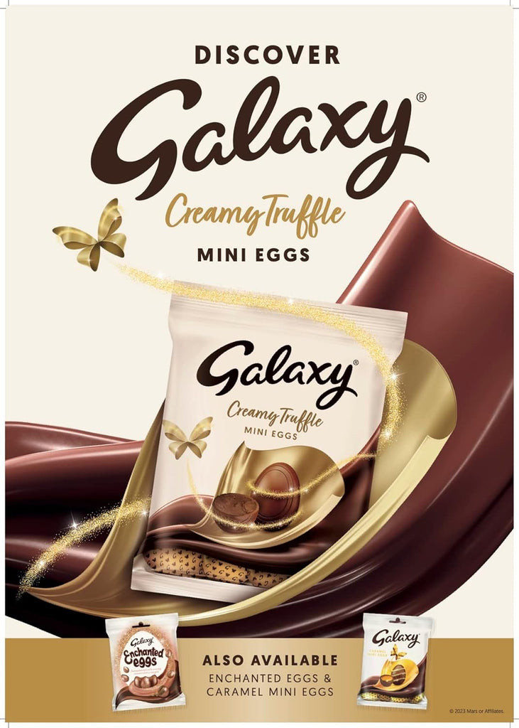 Galaxy Creamy Truffle Mini Eggs 74g (Pack of 3) "A symphony of flavors" Tasty And Twisty Gift Hamper For Birthday,Christmas,Easter,New Year