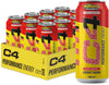 C4 Drink Millions Strawberry Zero Sugar Energy Drink 500ml (Pack of 12) "A symphony of flavors"