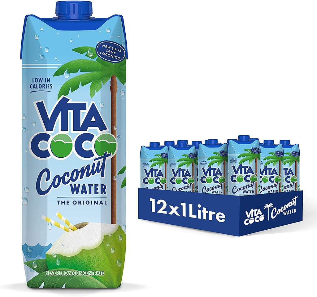 Vita Coco - Pure Coconut Water (1L0 - Naturally Hydrating - Packed With Electrolytes - Gluten Free - Full Of Vitamin C & Potassium