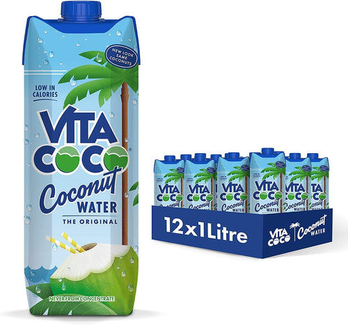 Vita Coco - Pure Coconut Water (1L0 - Naturally Hydrating - Packed With Electrolytes - Gluten Free - Full Of Vitamin C & Potassium