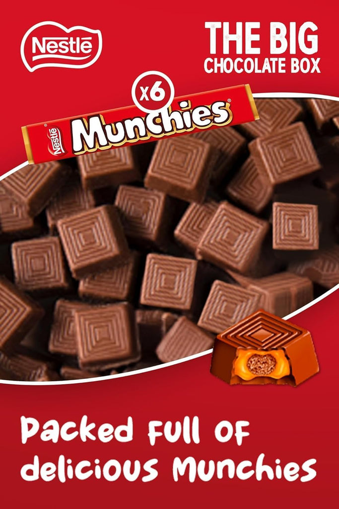 Nestle The Big Chocolate Box, 30 x Chocolate Bars – KitKat, KitKat Chunky, Yorkie, Aero, Munchies – Sharing Gift, 1.3kg