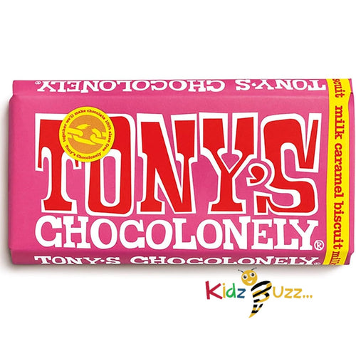 Tony's Chocolonely Milk Caramel Biscuit Chocolate Bar - 180g