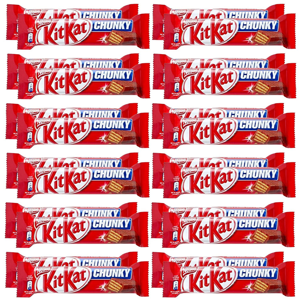 Nestle KitKat Chunky Chocolate Bar 24 Pcs (Full Box) "Deliciousness that brings a smile" For All Occasions