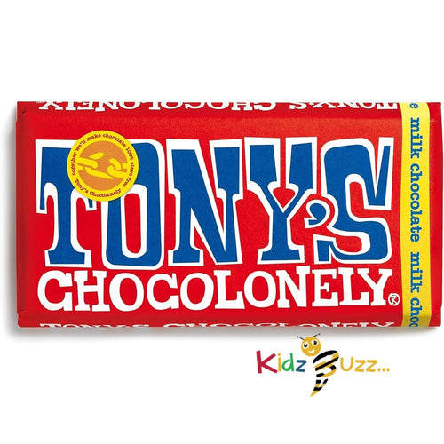 Tony's Chocolonely Milk Chocolate Bar - 180g Belgian Fairtrade Chocolate