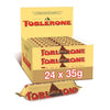 Toblerones Milk Chocolate with Honey & Almond Nougat, 24 x 35g Bars(Full Box) "Taste The Sweetness In Every Bite"