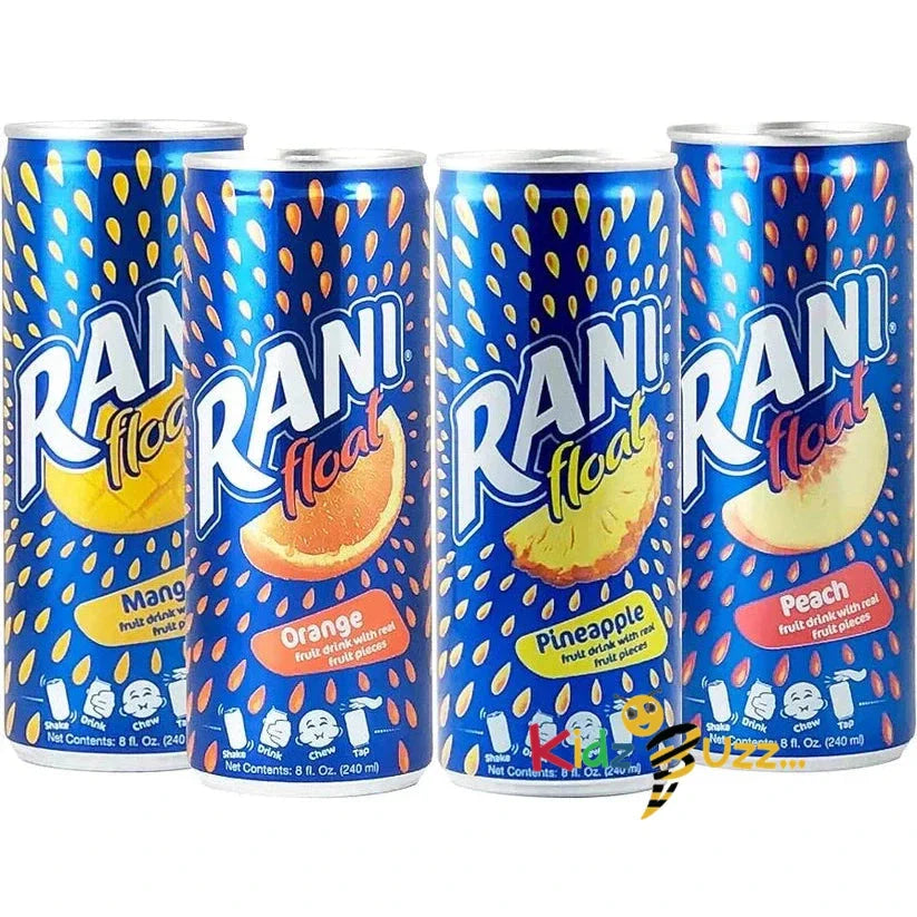 Rani Float Mix 24x235ml Mango, Peach, Orange, Pineapple, Strawberry Banana Juice