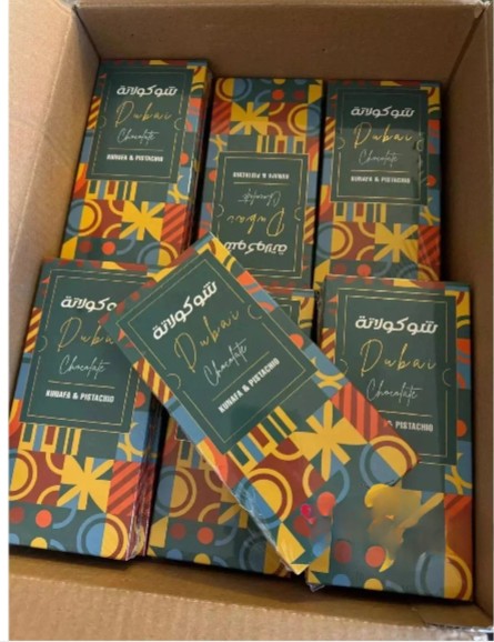 Dubai Chocolate Pistachio Kunafa Bar Viral 200g Each (Pack Of 2)
