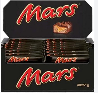 Mars Chocolate Bar 40 Pcs (Full Box) Delicoius And Tasty For All Occasions