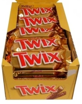 TWIX Chocolate Bars - Full Box of 30 Pcs Tasty And Twisty Treat Gift Hamper For All Occasions