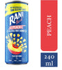 Rani Float Peach Fruit Drink With Chunks 240ml (Pack of 24) Delicoius And Tasty