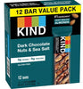 Kind Bars Dark Chocolate Nuts & Sea Salt, High Fibre Healthy Snack 40g (Pack Of 12) "Serving up some sweet happiness." For All Occasions