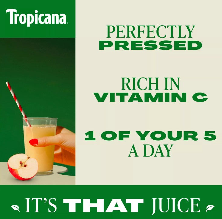 Tropicana Apple Juice 250ml (Pack of 12) "A symphony of flavors" For All Occasions