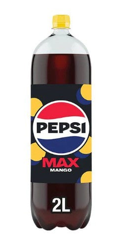 Pepsi Max Mango 2L - Sugar-Free Cola (Pack of 6) 