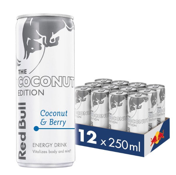 Red Bull Energy Drink Coconut and Berry Edition 250ml (Pack of 12) "Ignite Your Passion with Every Sip" For All Occasions