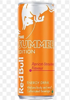 Red Bull Energy Drink The Summer Edition - Apricot-Strawberry Flavour 250ml (Pack of 12) “Charge Your Life, One Sip at a Time” For All Occasions