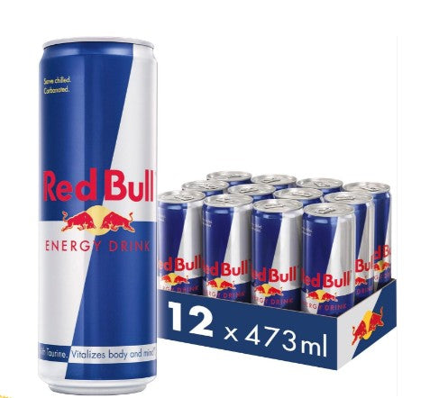 Red Bull Energy Drink Sugar Free 473ml (Pack of 12) 