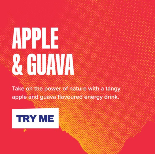 Rubicon RAW Apple & Guava 500ml Energy Drink, 20% Real Fruit Juice, High caffeine (Pack of 12) "Ignite Your Passion with Every Sip" For All Occasions
