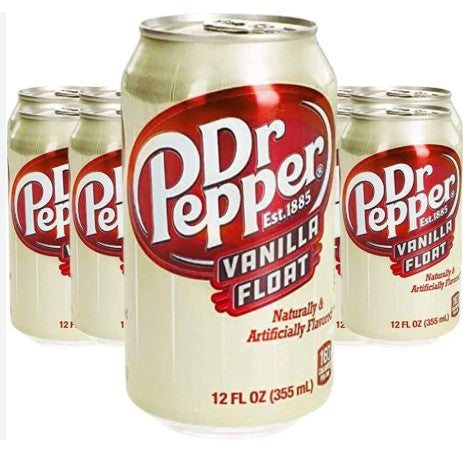 Dr Pepper Vanilla Float 355ml (Pack of 24) Delicious And Tasty "A symphony of flavors" For All Occasions